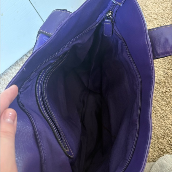 Purple Vegan Leather Purse - Picture 3 of 3